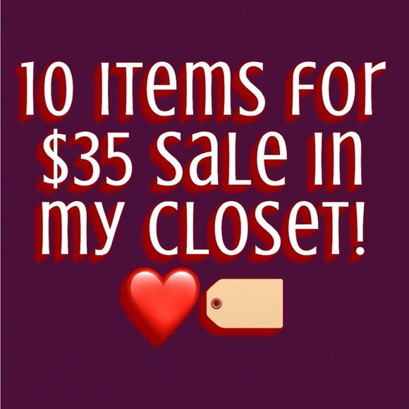 SALE!! 10 ITEMS FOR $35! BUNDLES DISCOUNTS BIG CLOSET SALE 🏷️❤️ - Picture 2 of 2